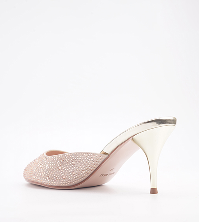 DONNELA Embellished Heeled Sandals