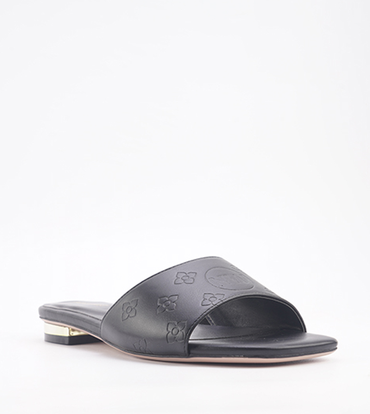 VALLES Logo Detail Flat Sandals