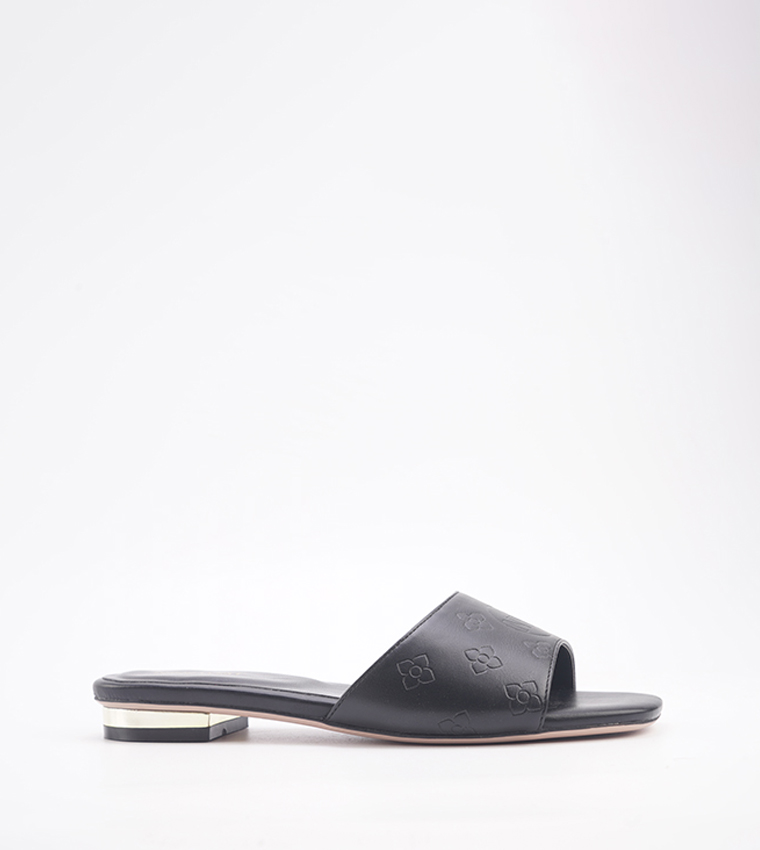 VALLES Logo Detail Flat Sandals