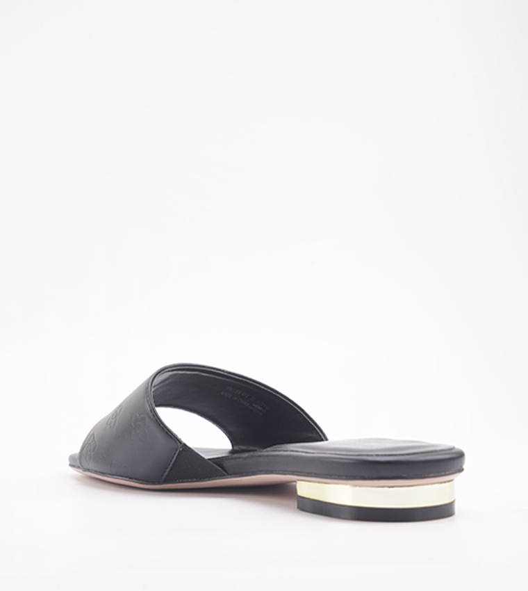 VALLES Logo Detail Flat Sandals