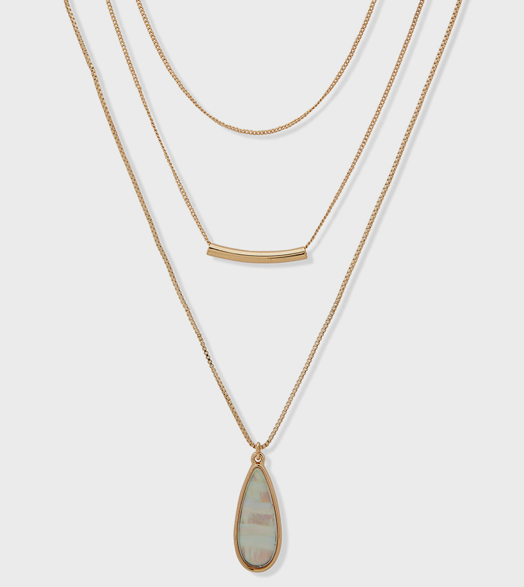 Multipack Gold Tone Necklaces