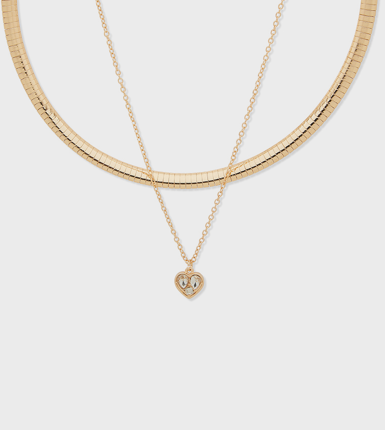 Multipack Gold Tone Necklaces