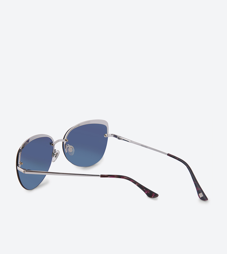Cat Eye Sunglasses - Silver main image 1