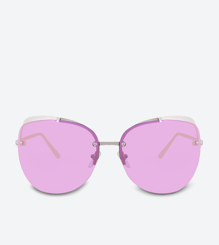 Cat Eye Sunglasses - Silver