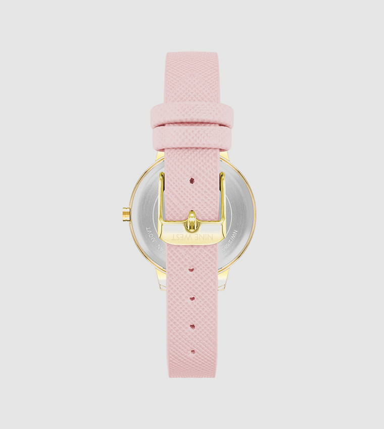 Floral Patterned Analog Watch