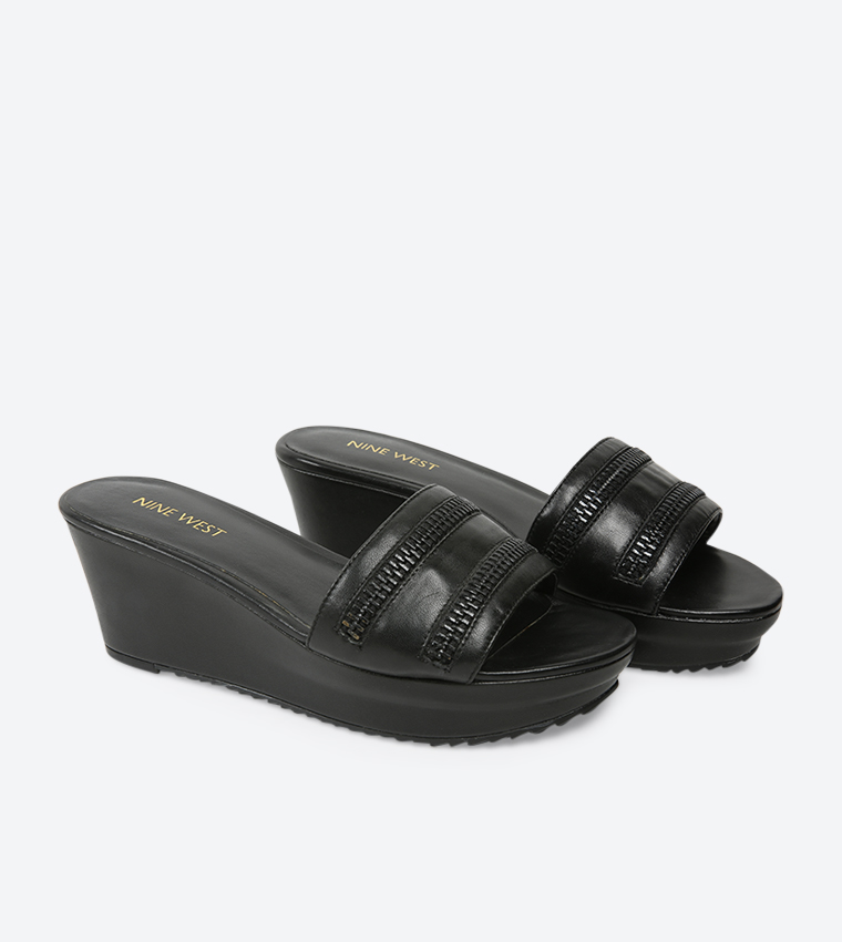 Buy Nine West Camira Black Wedges In Black 6thStreet Bahrain