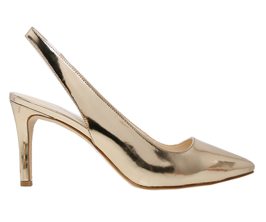 Buy Nine West Casablanc High Heel Gold In Gold 6thStreet Oman