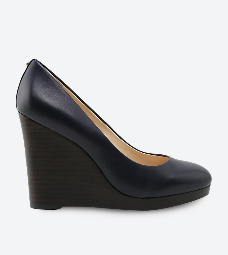 Nine west navy store wedges