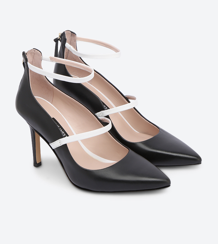 Mayhalina ankle store strap pumps