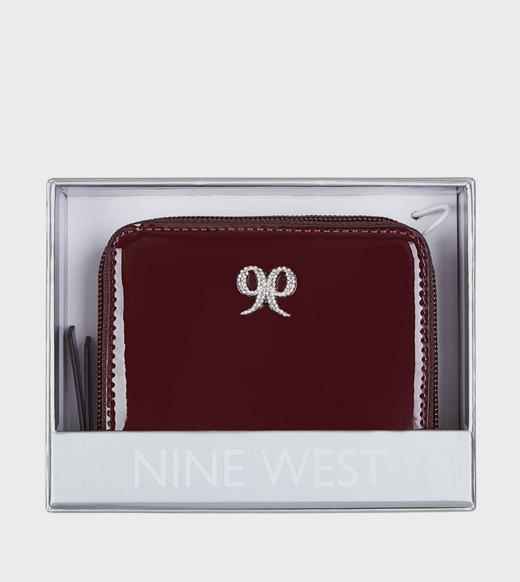 Buy Nine West ELIORA Zip Around Mini Wallet In Maroon 6thStreet UAE