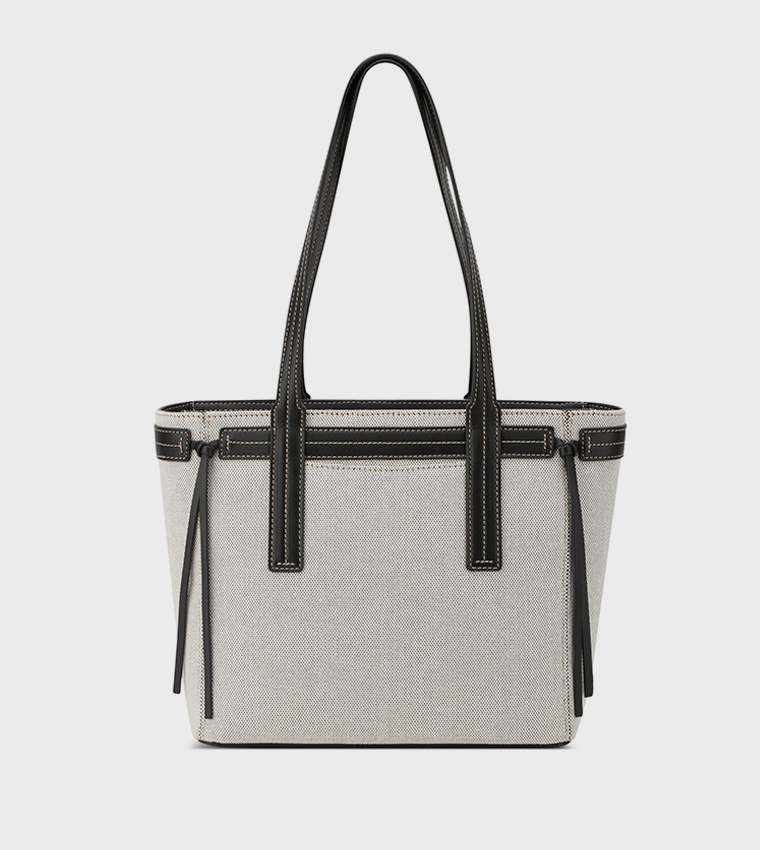 HENDRICK Contrast Trim Tote Bag