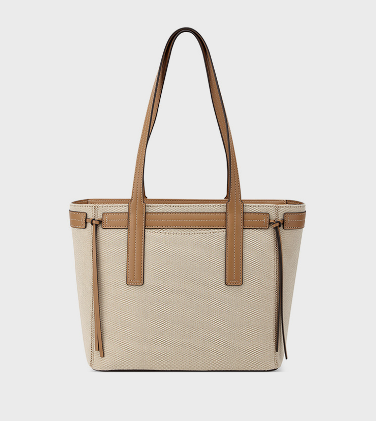 HENDRICK Contrast Trim Tote Bag