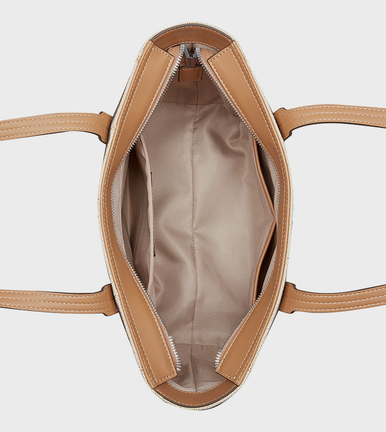 HENDRICK Contrast Trim Tote Bag