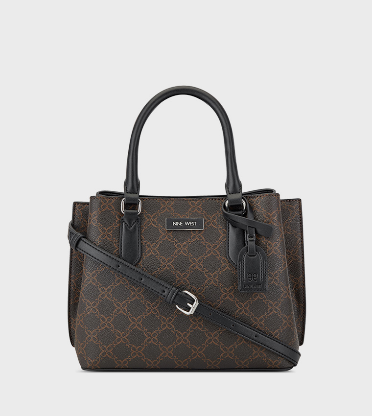 Buy Nine West SHONDA Patterned Satchel Bag In Brown 6thStreet UAE