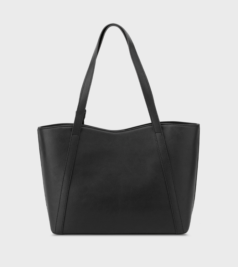 RUTHIE Textured Tote Bag  with Pouch