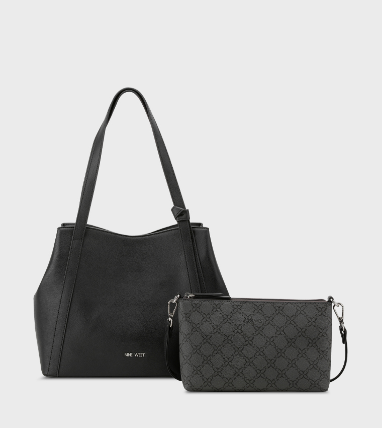 RUTHIE Textured Tote Bag  with Pouch