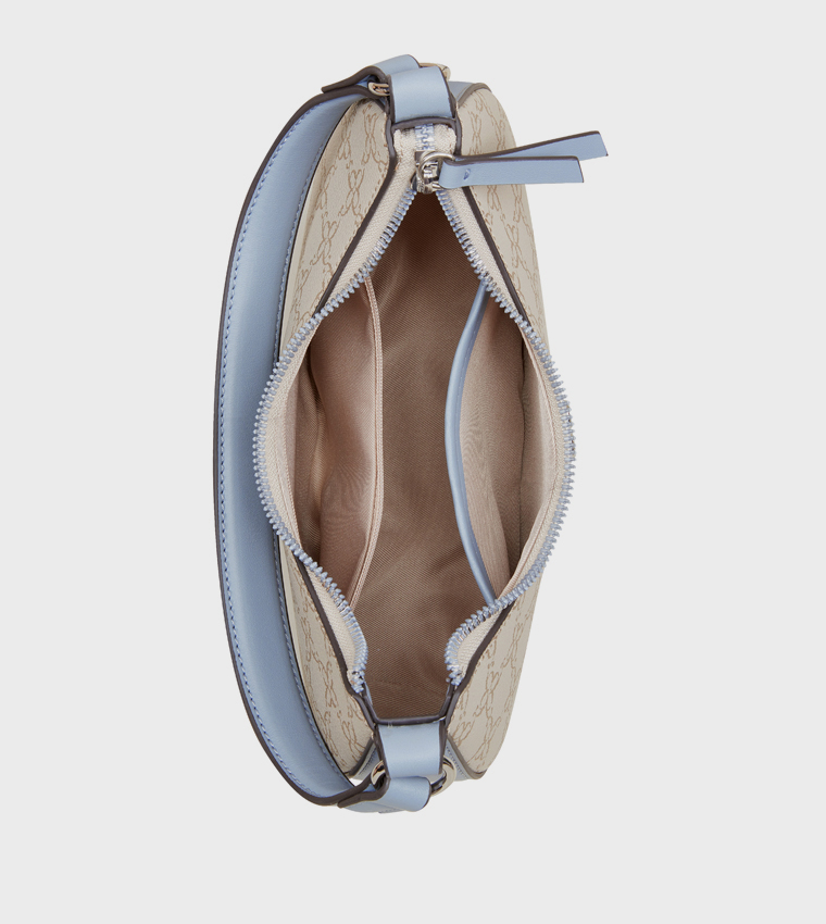 ELIORA-PEARLS Patterned Hobo Bag