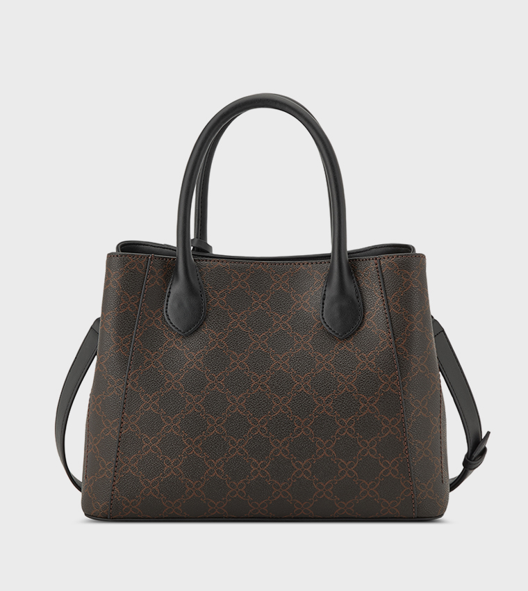 ADELINE Monogram Patterned Satchel Bag