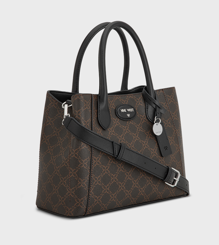 ADELINE Monogram Patterned Satchel Bag
