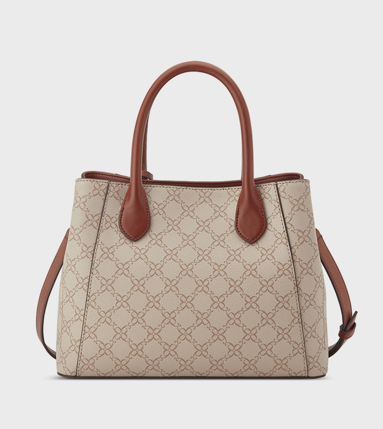 ADELINE Monogram Patterned Satchel Bag