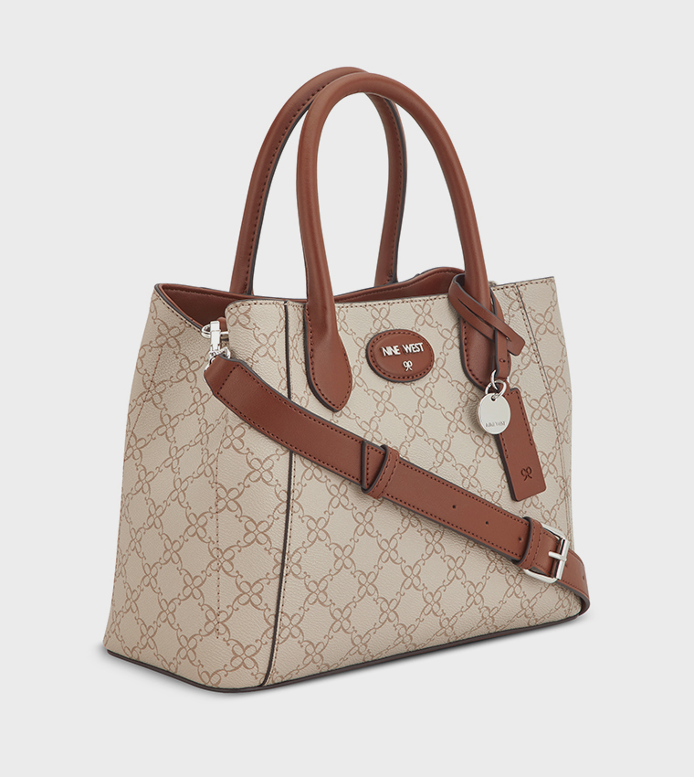 ADELINE Monogram Patterned Satchel Bag