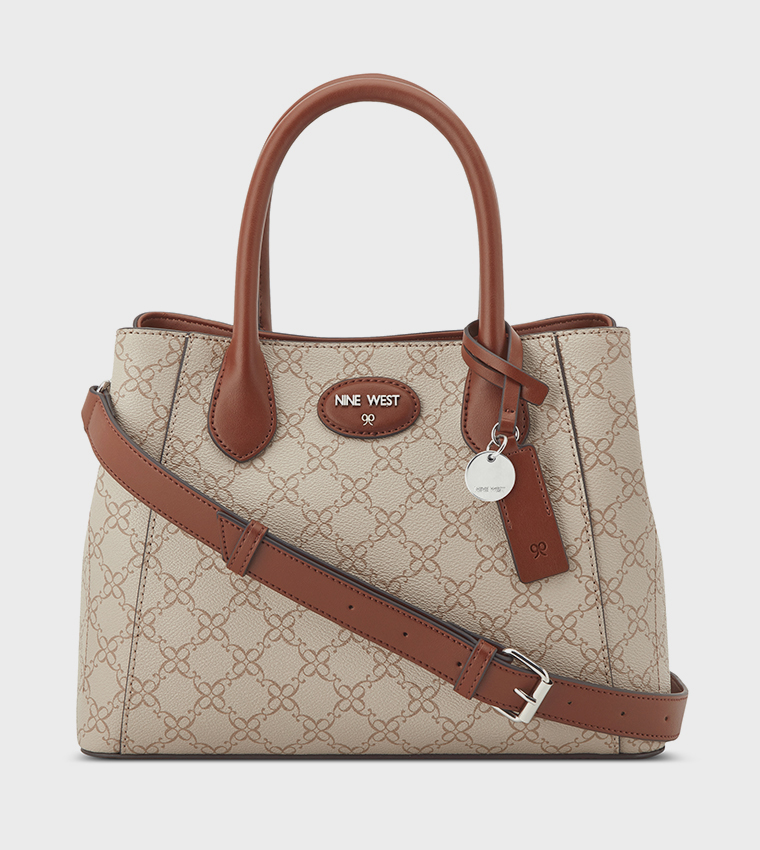 ADELINE Monogram Patterned Satchel Bag