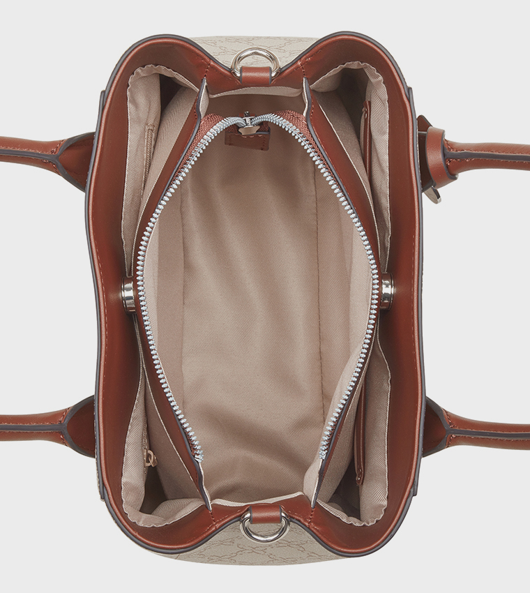 ADELINE Monogram Patterned Satchel Bag