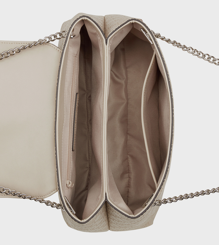 LAYLONI Monogram Debossed Shoulder Bag