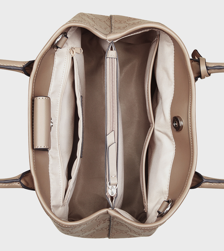KYLENE Debossed Satchel Bag