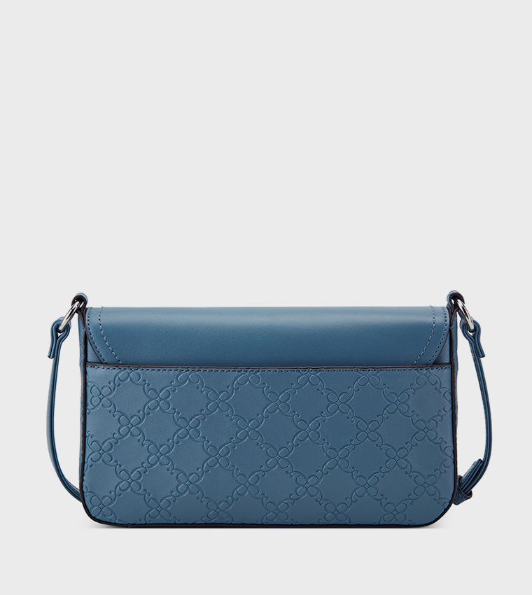 Buy Nine West BOWIE Patterned Flap Crossbody Bag In Blue