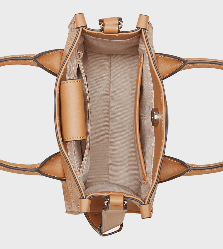 ARCHY Debossed Mini Satchel Bag