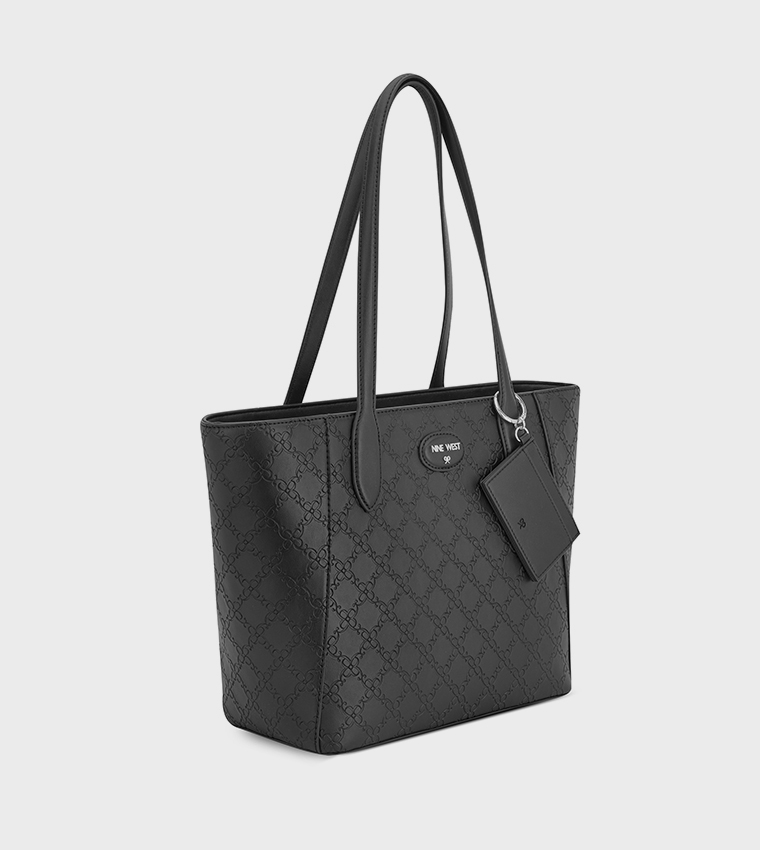 ADELINE Monogram Debossed Tote Bag
