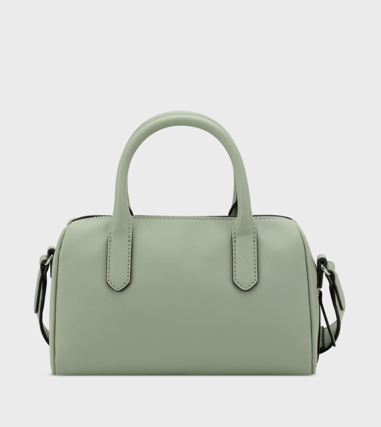Logo Detail Bowler Satchel Bag