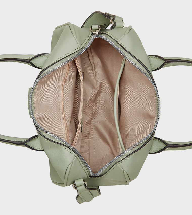 Logo Detail Bowler Satchel Bag
