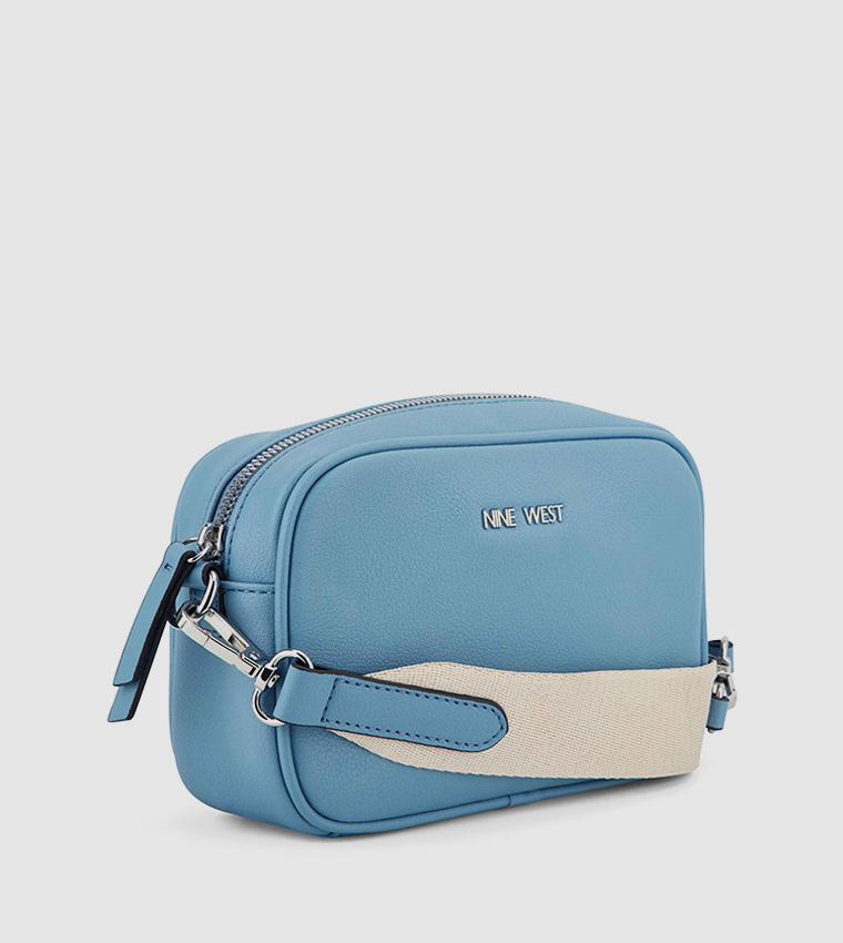 Buy Nine West PEACHES Textured Crossbody Bag With Coin Pouch In Blue