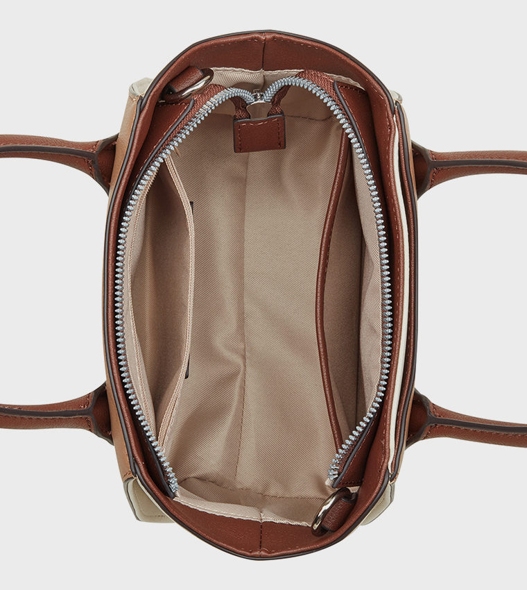 PHILIPPA Color Block Satchel Bag