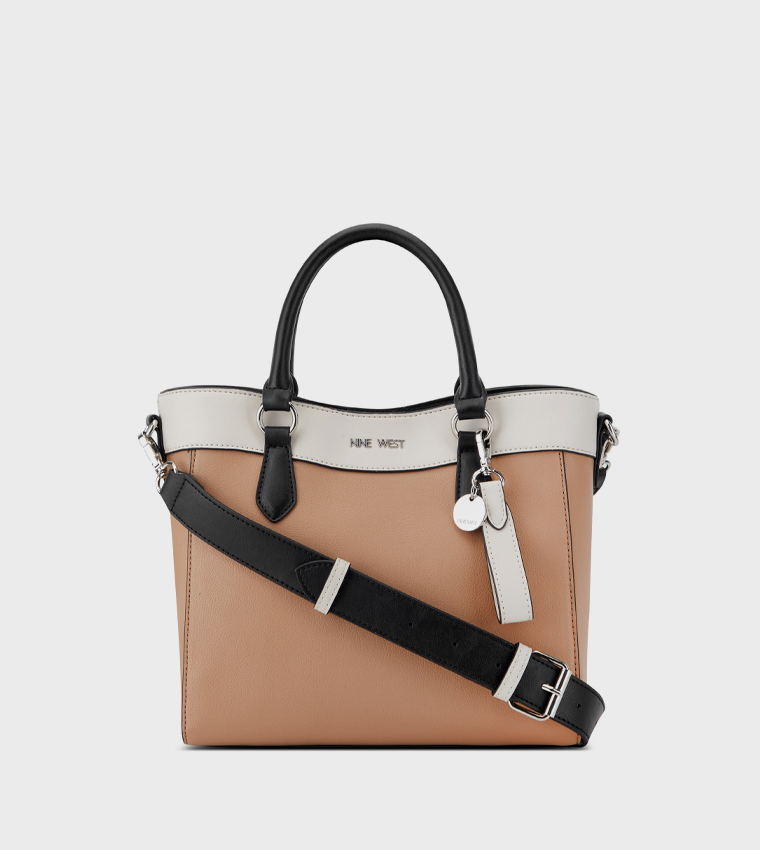 LIOR Color Block Satchel Bag