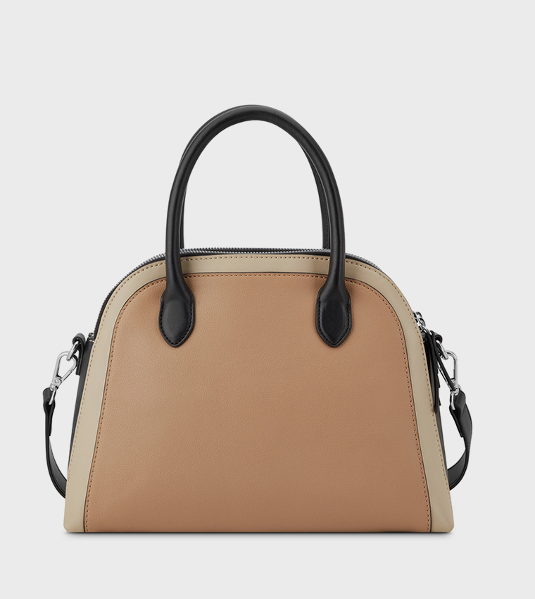 GERTRUDE Color Block Satchel Bag