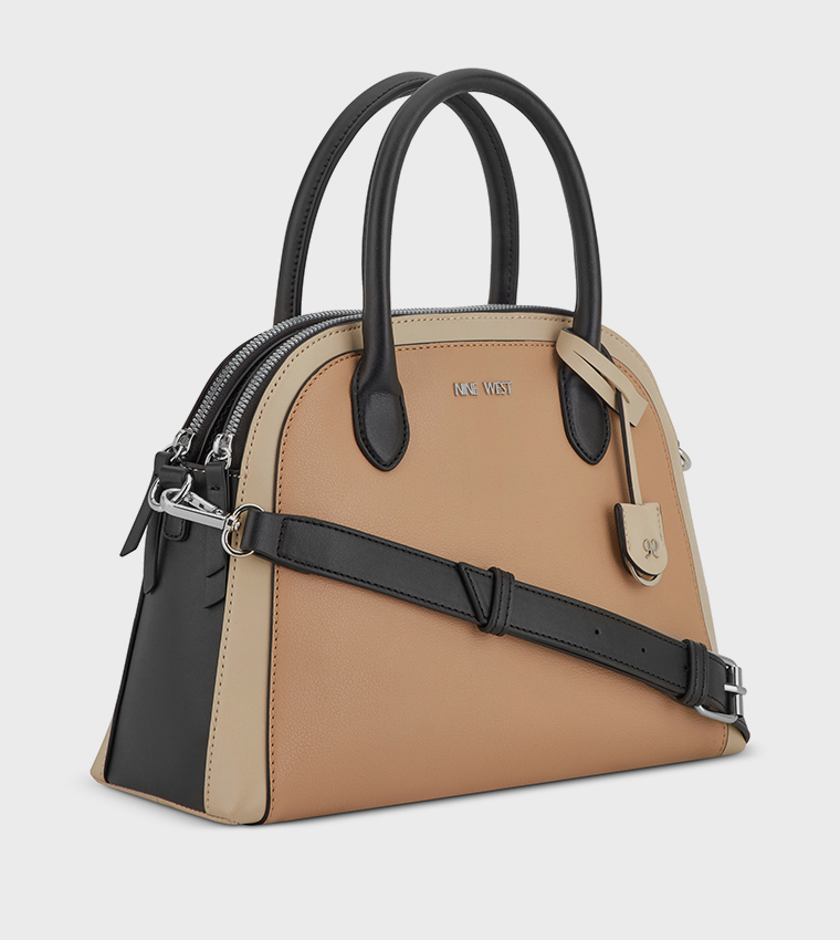GERTRUDE Color Block Satchel Bag
