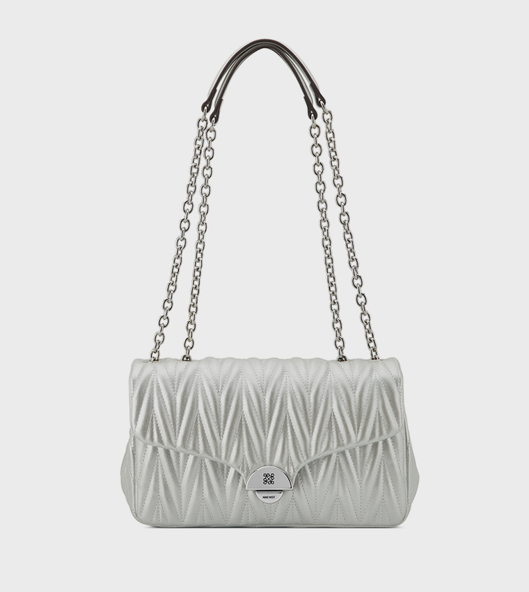 JASLEE Metallic Convertible Shoulder Bag