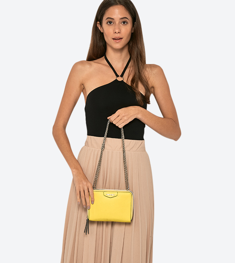 Light yellow clutch bag best sale