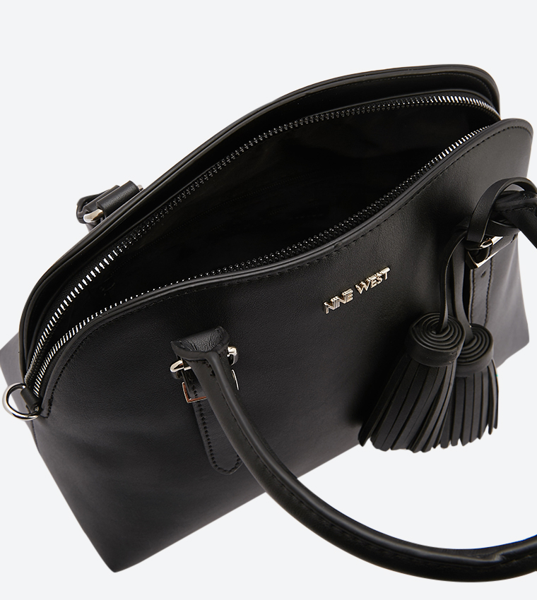 Buy Nine West Carrigan Top Zip Closure Tote Bag Black In Black