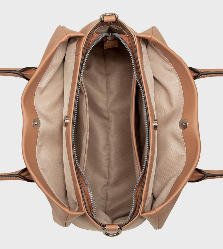 ERIS Textured Satchel Bag