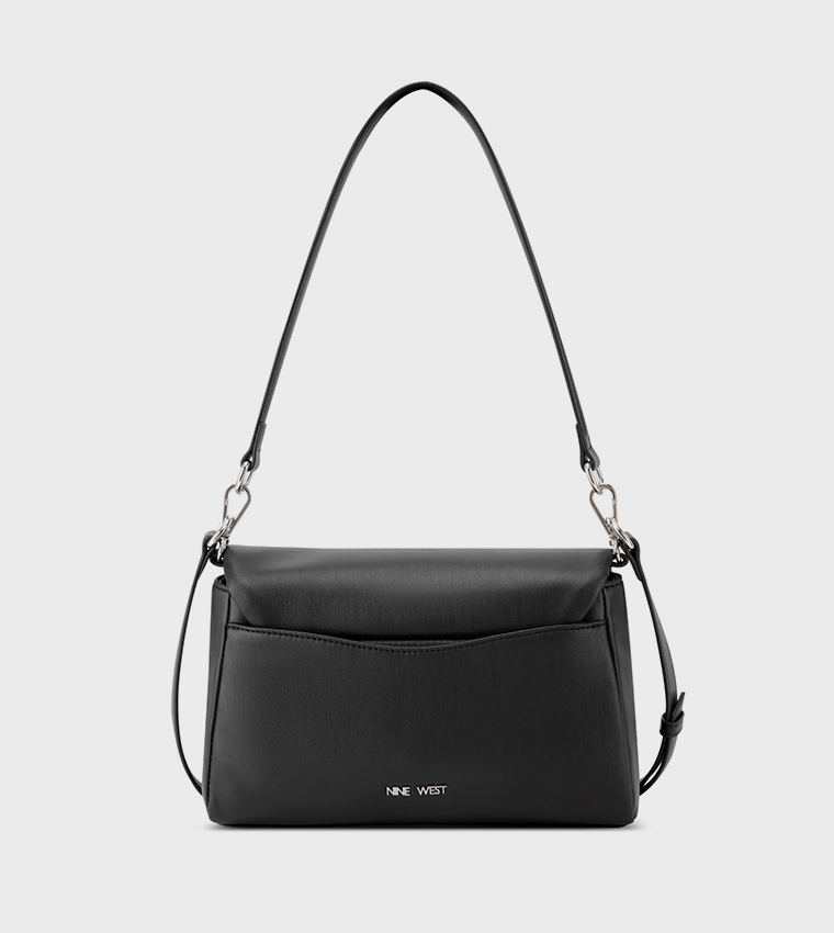 RHYS Textured Flap Shoulder Bag