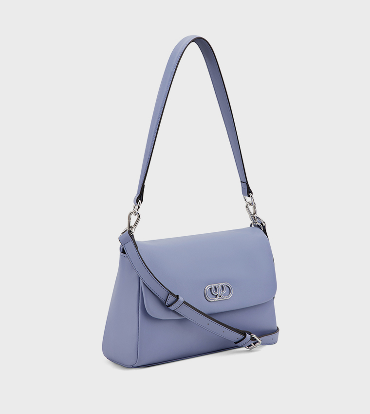RHYS Textured Flap Shoulder Bag