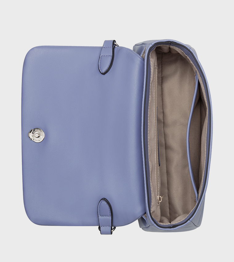 RHYS Textured Flap Shoulder Bag