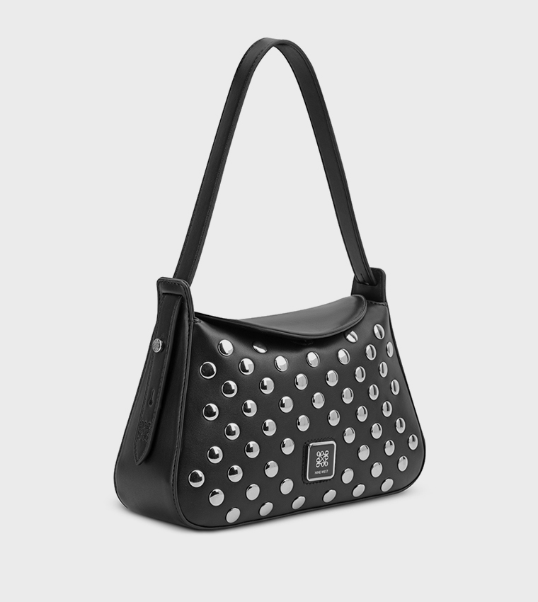POLINA Studded Shoulder Bag