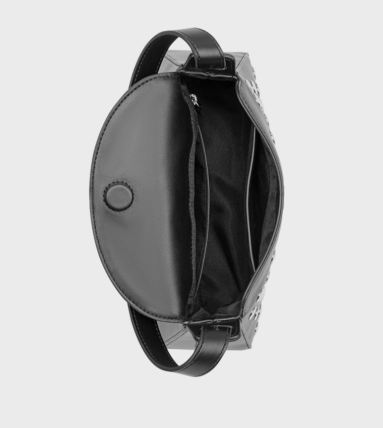 POLINA Studded Shoulder Bag