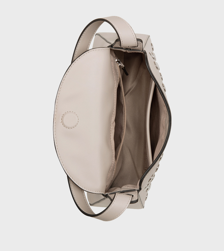 POLINA Studded Shoulder Bag