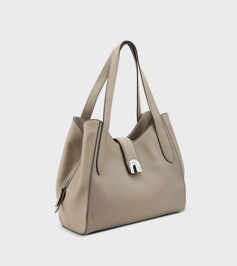 GELINA Textured Shoulder Bag